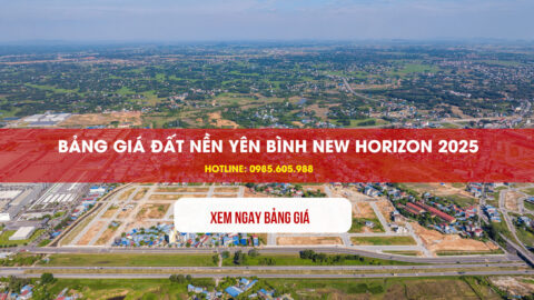 Bảng giá đất nền Yên Bình New Horizon Phổ Yên 2025