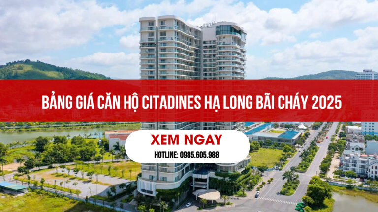 Bảng giá căn hộ Citadines Hạ Long Bãi Cháy Quảng Ninh 2025