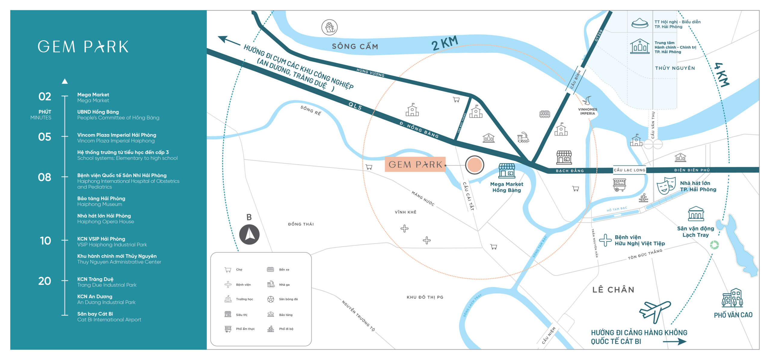 Vị trí dự án Gem Park Hai Phong mới nhất 2026