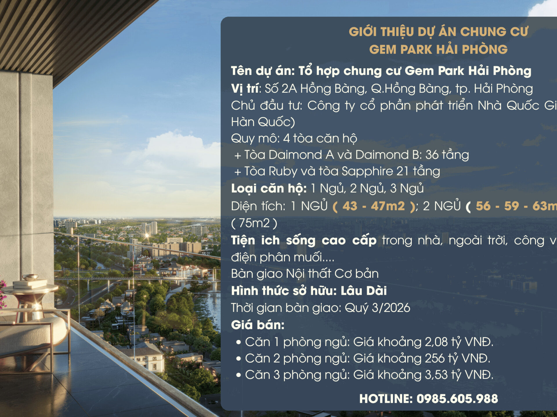 Giới thiệu dự án chung cư Gem Park Hải Phòng