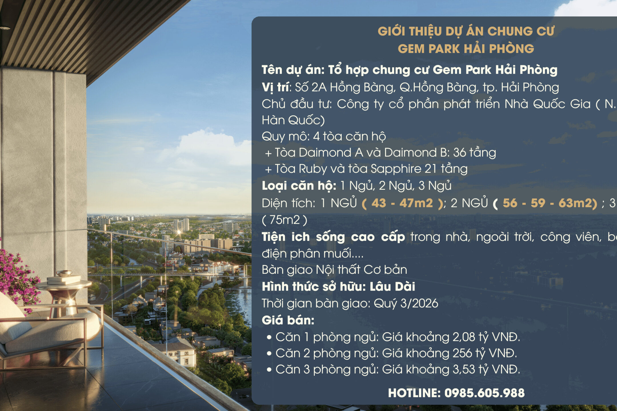 Giới thiệu dự án chung cư Gem Park Hải Phòng Giới thiệu dự án chung cư Gem Park Hải Phòng