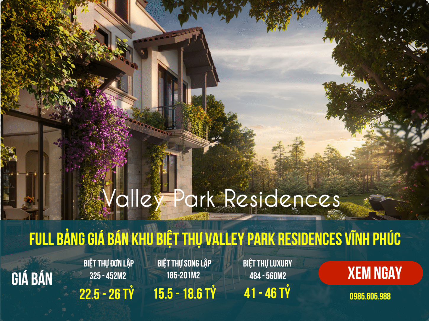 Giá bán Biệt thự Valley Park tại Thung Lũng Thanh Xuân Vĩnh Phúc 2025 Giá bán Biệt thự Valley Park tại Thung Lũng Thanh Xuân Vĩnh Phúc 2025
