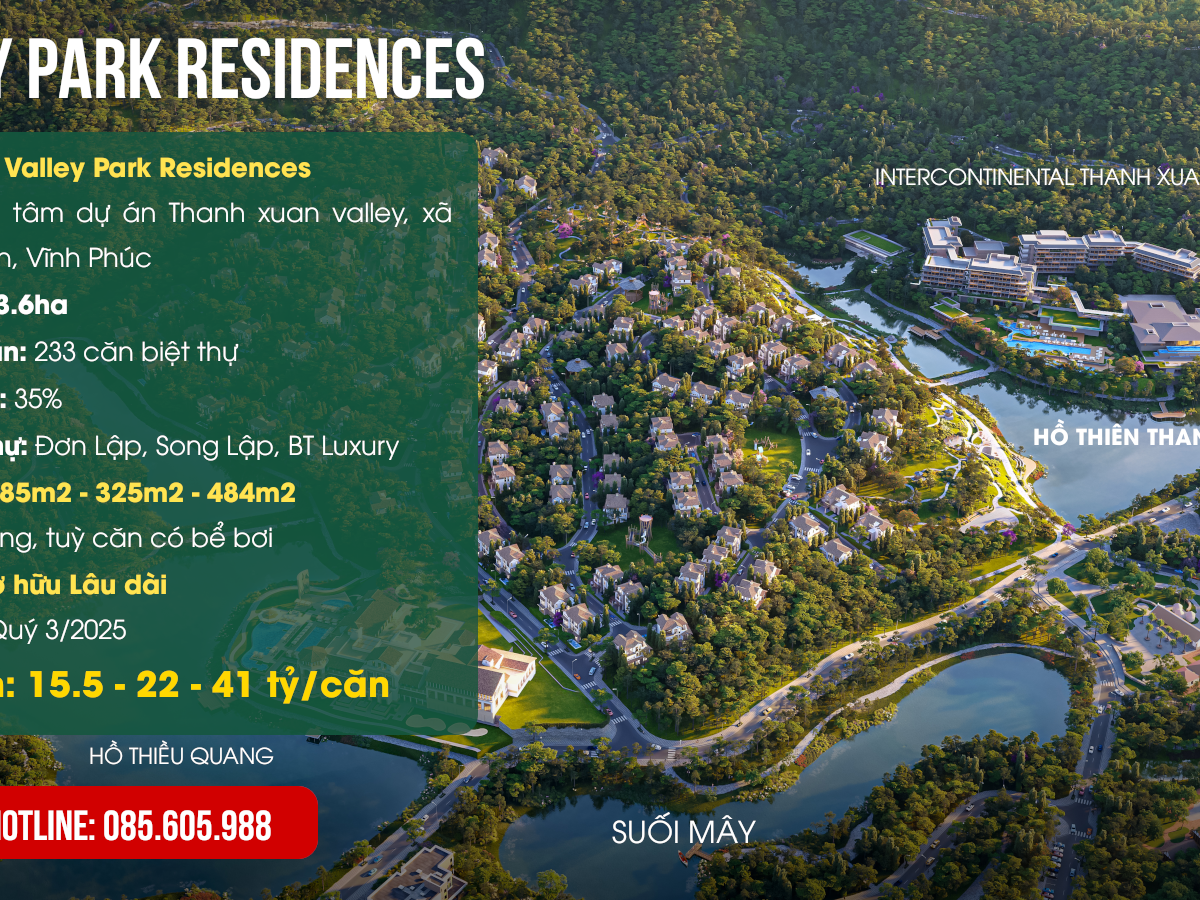 Giới thiệu Biệt thự Valley Park Residences tại Thanh Xuan Valley