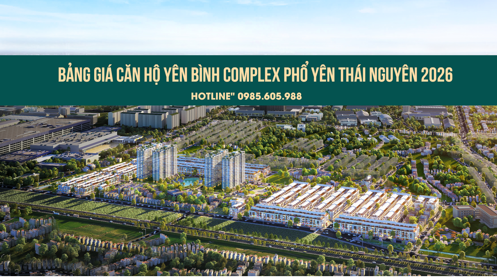 Bảng giá căn hộ Yên Bình Complex Phổ Yên Thái nguyên 2026 Bảng giá căn hộ Yên Bình Complex Phổ Yên Thái nguyên 2026