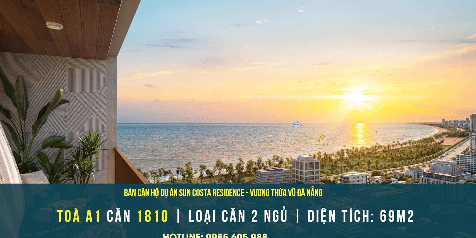 Thông tin bán căn hộ 1810 Toà A1 dự án Sun Costa Residences ( Sun Vương Thừa Vũ ) Đà Nẵng 2025 Thông tin bán căn hộ 1810 Toà A1 dự án Sun Costa Residences ( Sun Vương Thừa Vũ ) Đà Nẵng 2025