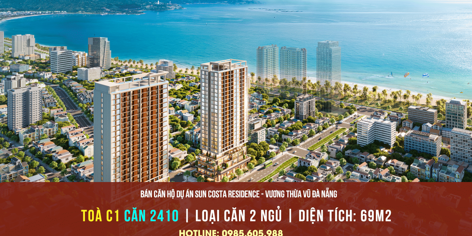 Thông tin bán căn hộ 2410 Toà C1 dự án Sun Costa Residences ( Sun Vương Thừa Vũ ) Đà Nẵng 2025 Thông tin bán căn hộ 2410 Toà C1 dự án Sun Costa Residences ( Sun Vương Thừa Vũ ) Đà Nẵng 2025