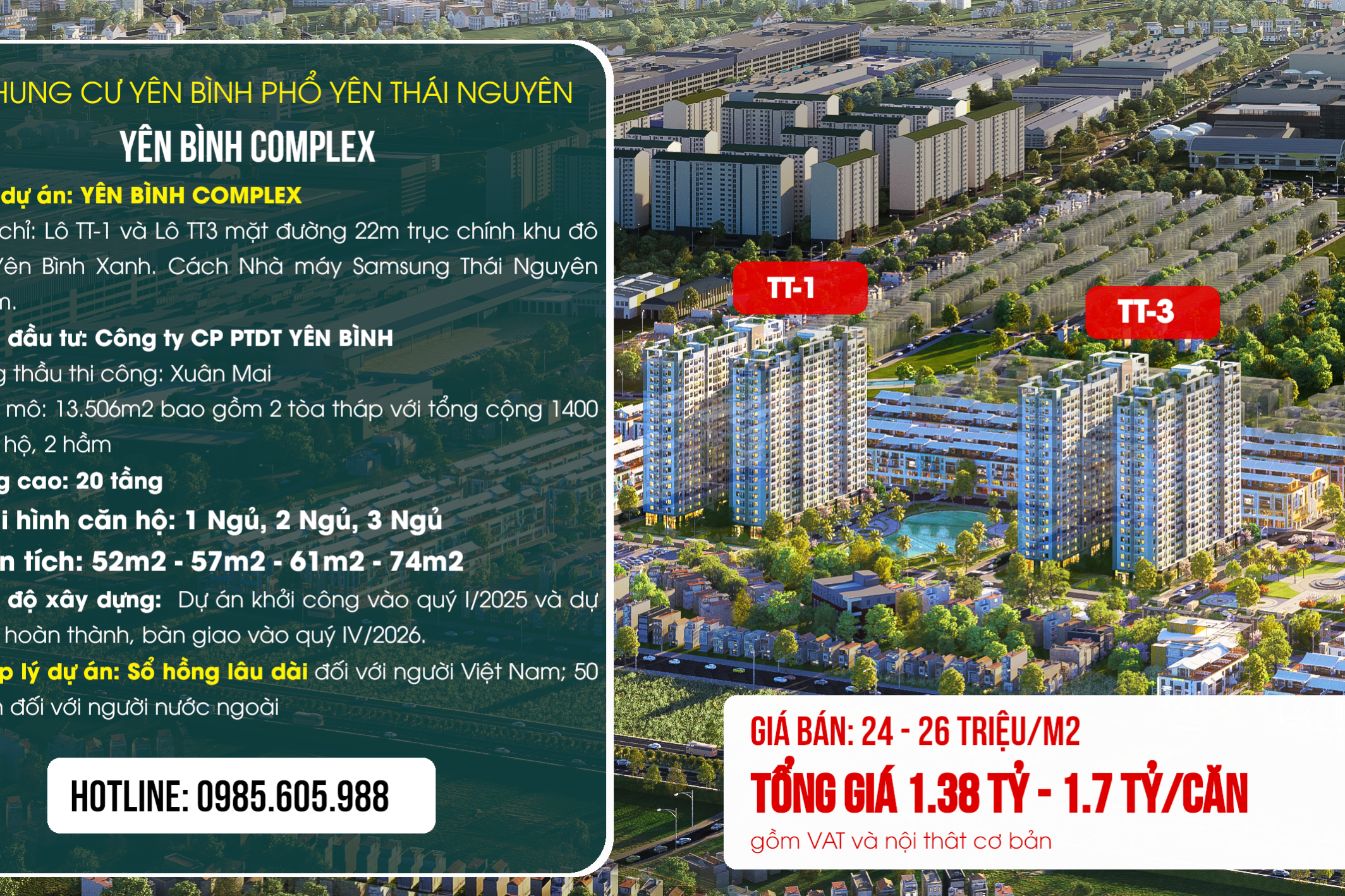 Chung cư Yên Bình Complex 2026