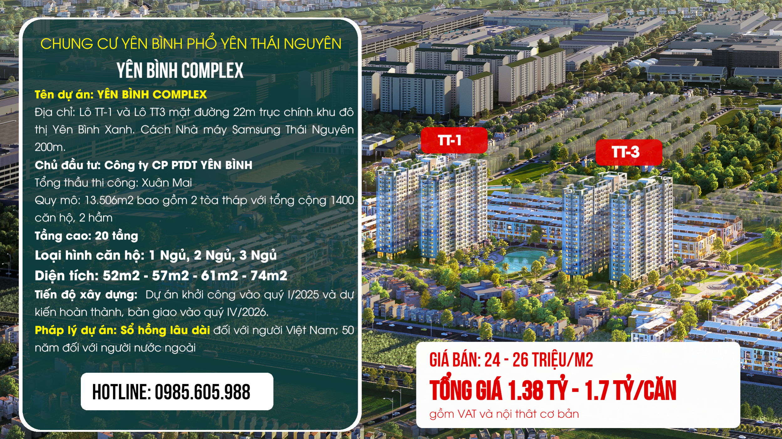 Chung cư Yên Bình Complex 2026