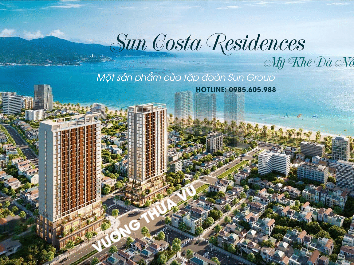 Hình ảnh phối cảnh dự án Sun Costa Residences ( căn hộ Sun Group Vương Thừa Vũ )