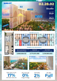 Bán căn Studio Sun Blanca Vũng Tàu Toà B2 căn B2.28.02. LH: 0985.605.988