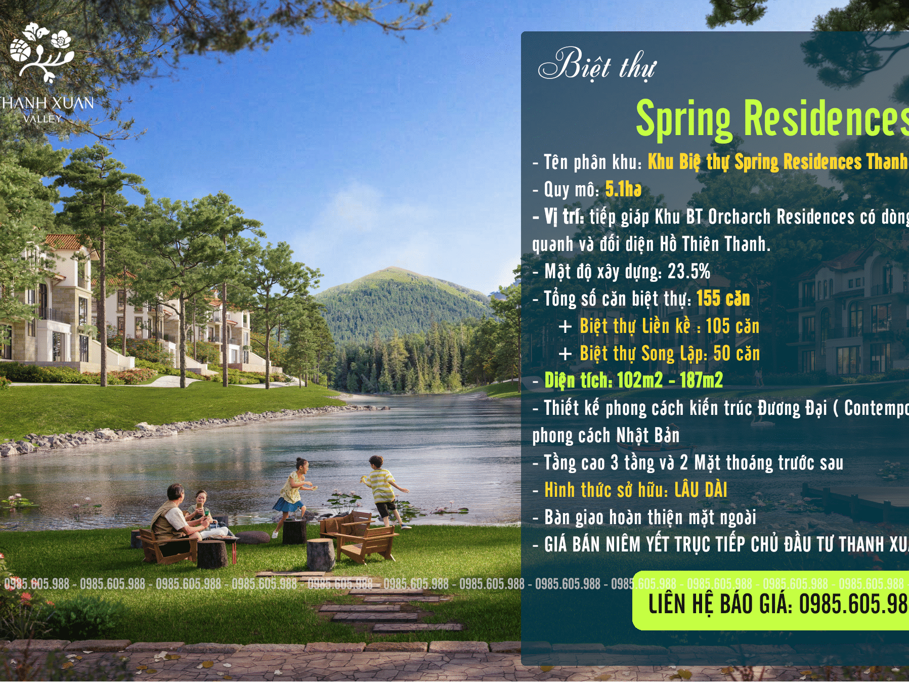Khu Biệt thự Spring Residences Thanh Xuân Valley Bim Group