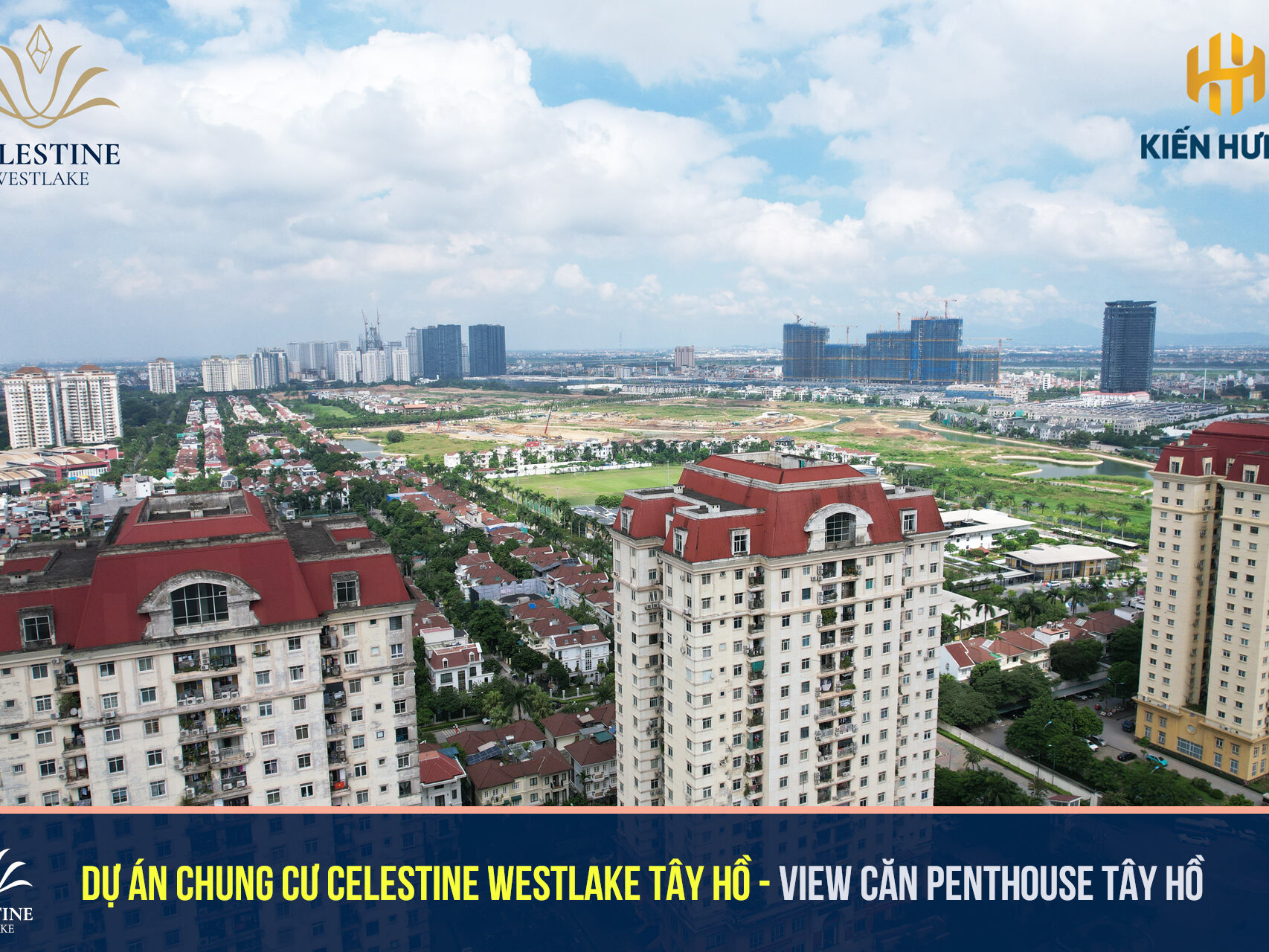 Hình ảnh View căn Penthouse Chung cư Tây hô Celestine Westlake