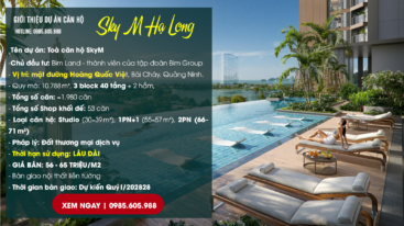 Giới thiệu dự án căn hộ SkyM Hạ Long ( Sky Marina Hạ Long ) 2025 Giới thiệu dự án căn hộ SkyM Hạ Long ( Sky Marina Hạ Long ) 2025