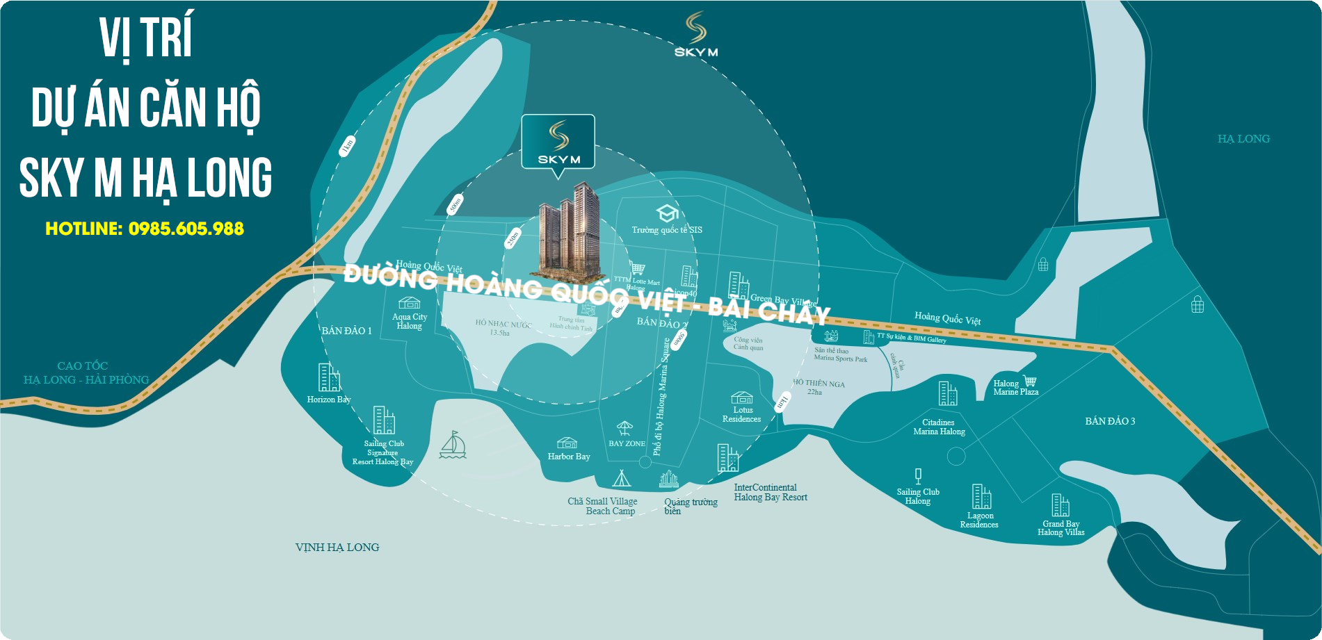 Vị trí dự án SkyM Hạ Long Bãi Cháy Hạ Long Quảng Ninh Vị trí dự án SkyM Hạ Long Bãi Cháy Hạ Long Quảng Ninh