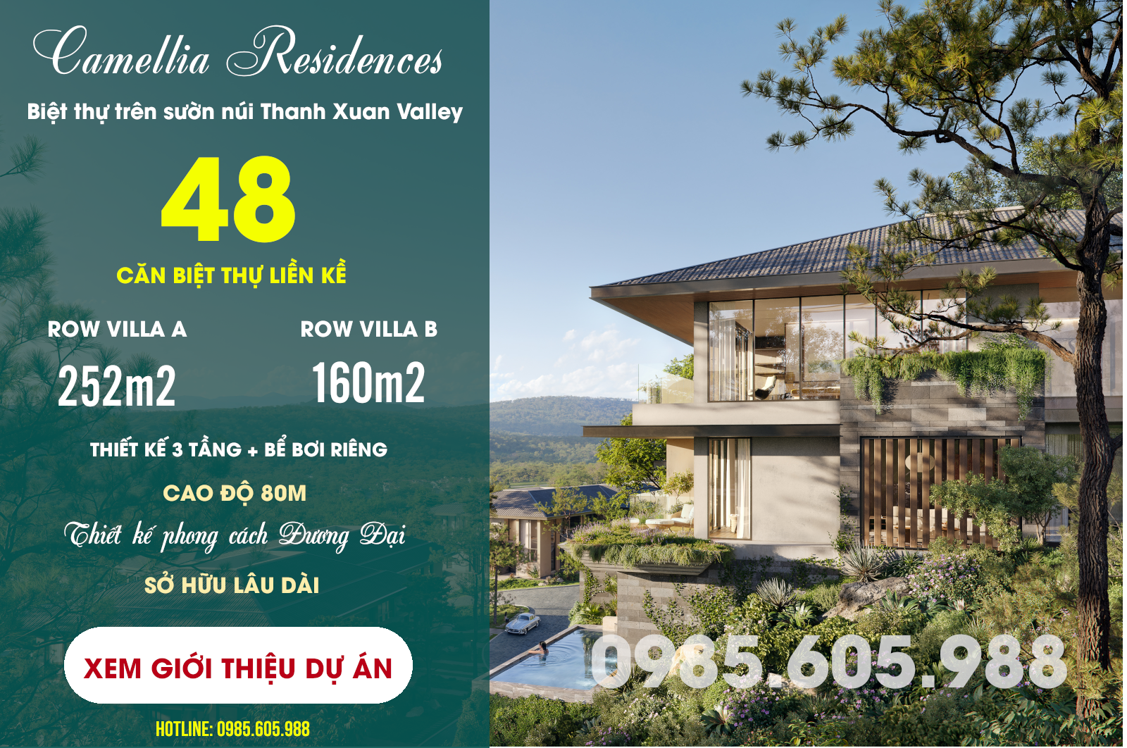 Giới thiệu dự án khu biệt thự Camellia tại Thanh Xuan Valley