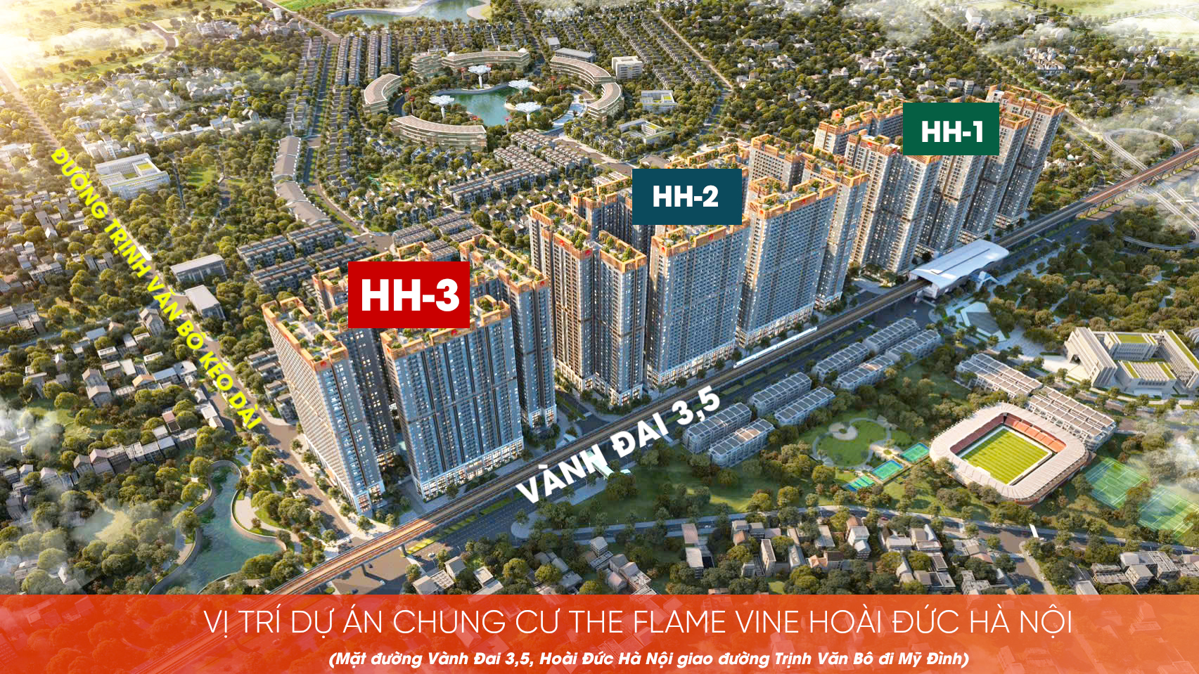 Vị trí toà HH3 Hinode Royal Park Hoài Đức Hà Nội 2026