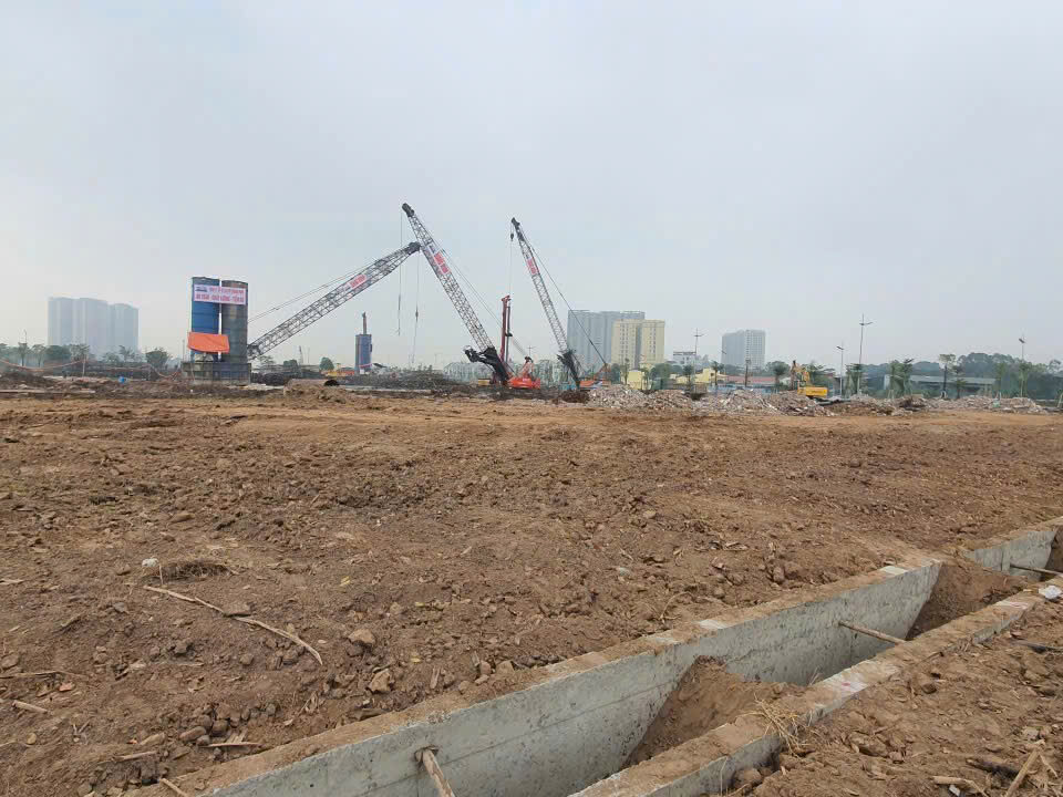 Tiến độ thi công dự án chung cư HH3 Hinode Hoài Đức Tháng 1/2026