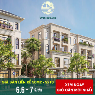 Giá bán liền kề 50m2Vin Hạ Long Xanh