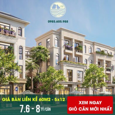 Giá bán liền kề 60m2Vin Hạ Long Xanh