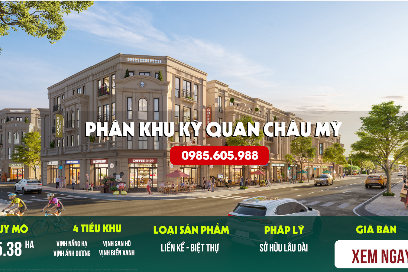 Thông tin chi tiết phân khu Châu Mỹ tại Vin Hạ Long Xanh