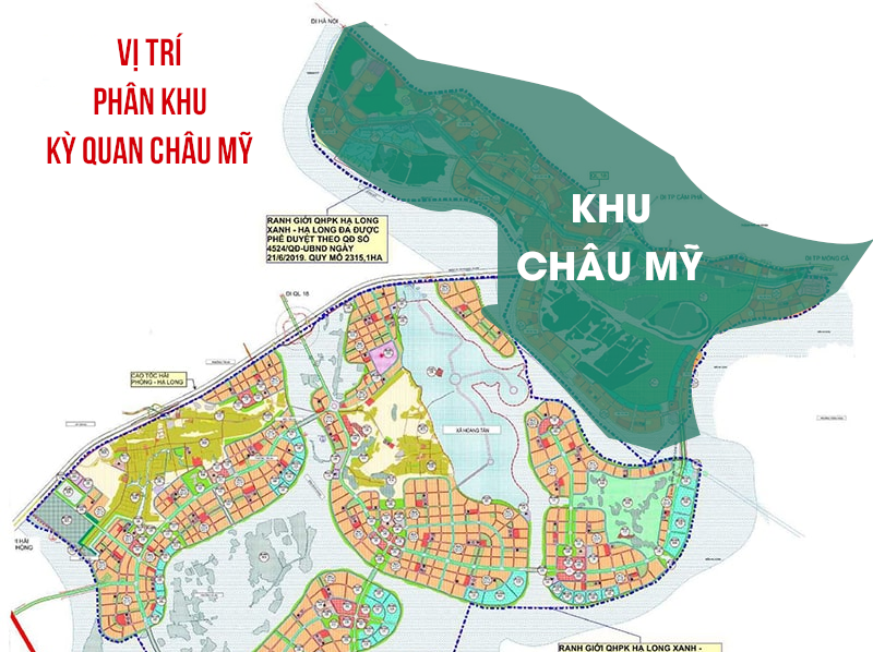 Vị trí phân khu Châu Mỹ tại Vin Hạ Long Xanh 2026