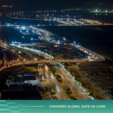 Tiến độ Vinhomes Global Gate Hạ Long về đêm trong giai đoạn tháng 3/2026