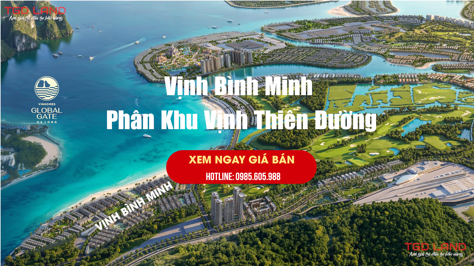 Vịnh Bình Minh tại Vinhomes Hạ Long Xanh