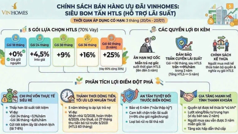 Chính sách bán hàng ưu đãi Vinhomes 2026