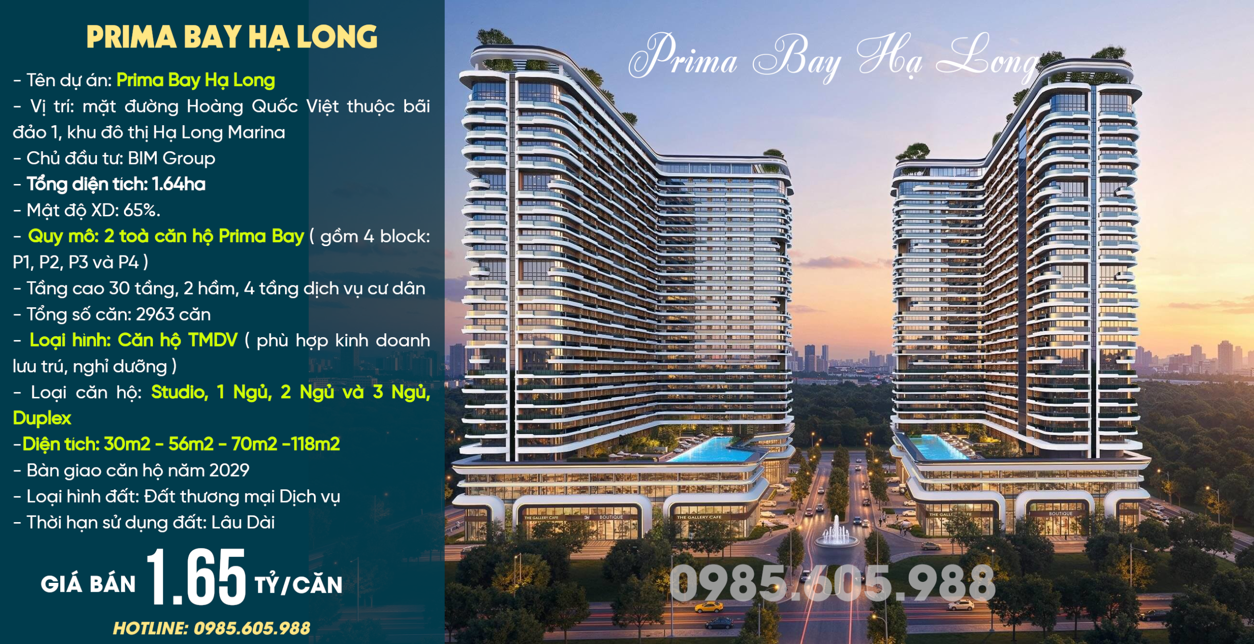 Giới thiệu dự án Prima Bay Hạ Long - Căn hộ nghỉ dưỡng Prima Bay