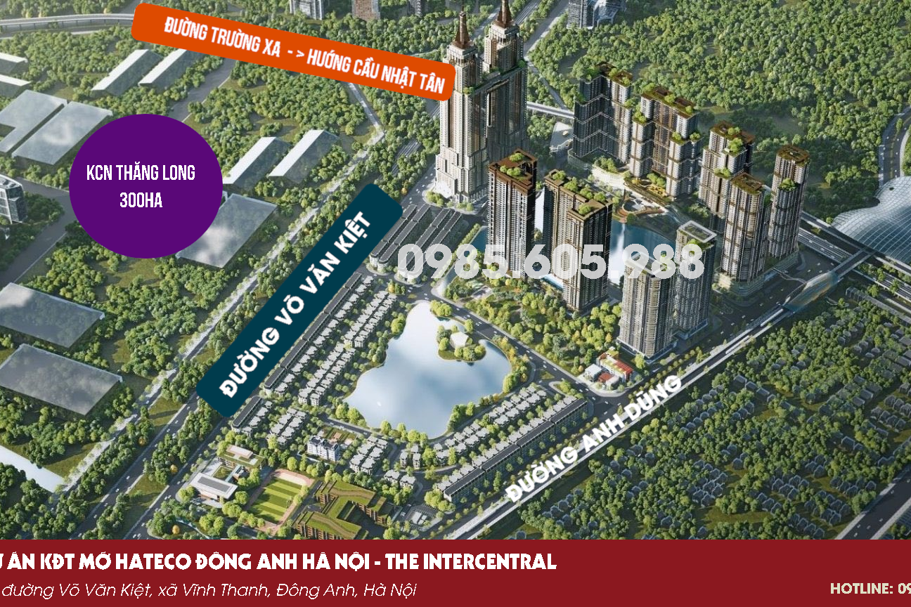 Vị trí dự án Hateco Đông Anh Hà Nội Vị trí dự án Hateco Đông Anh Hà Nội