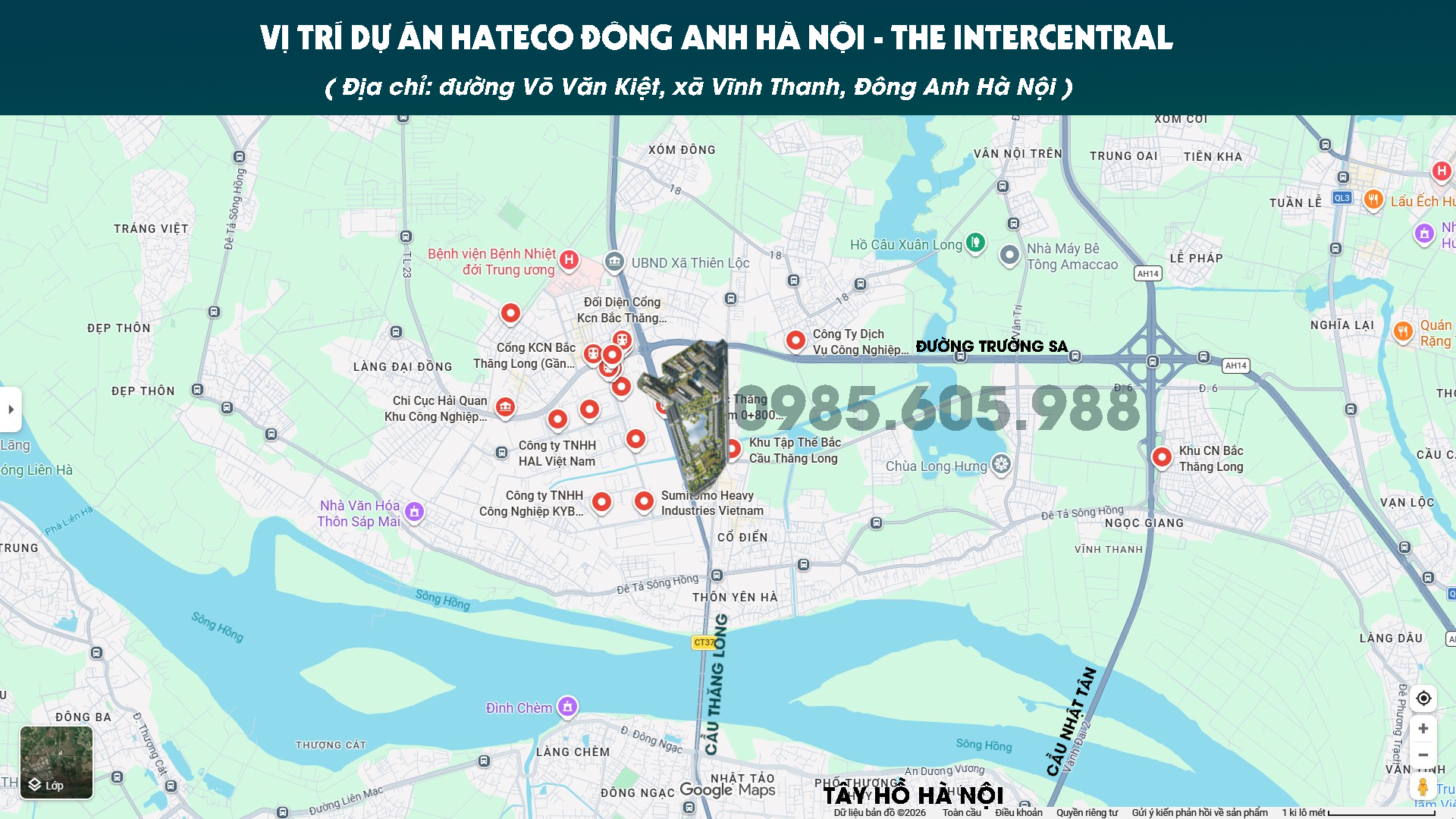 Vị trí dự án Hateco Vĩnh Thanh Đông Anh Hà Nội Vị trí dự án Hateco Vĩnh Thanh Đông Anh Hà Nội