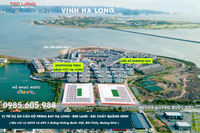 Vị trí dự án căn hộ Prima Bay Hạ Long Quảng Ninh 2026