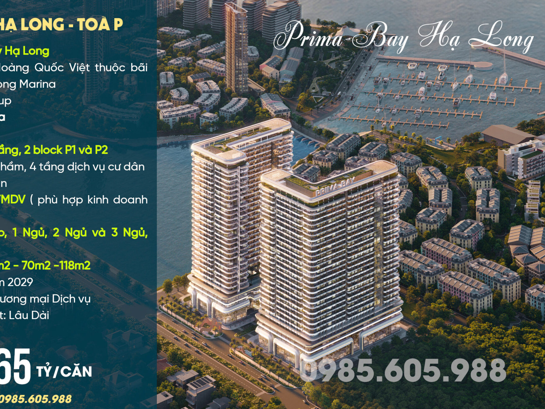 Giới thiệu toà P dự án Prima Bay Hạ Long của Bim Group 2026