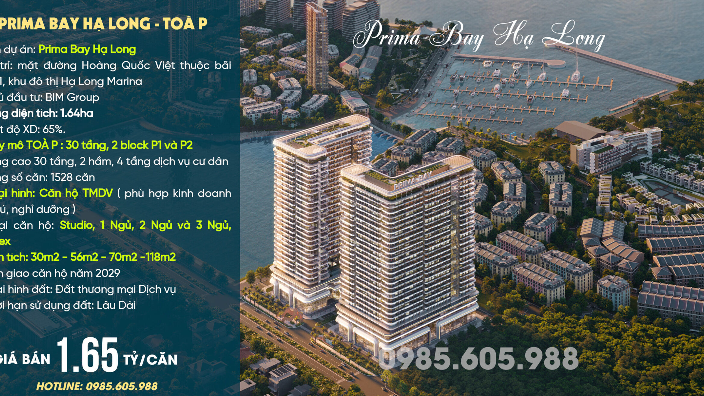 Giới thiệu toà P dự án Prima Bay Hạ Long của Bim Group 2026