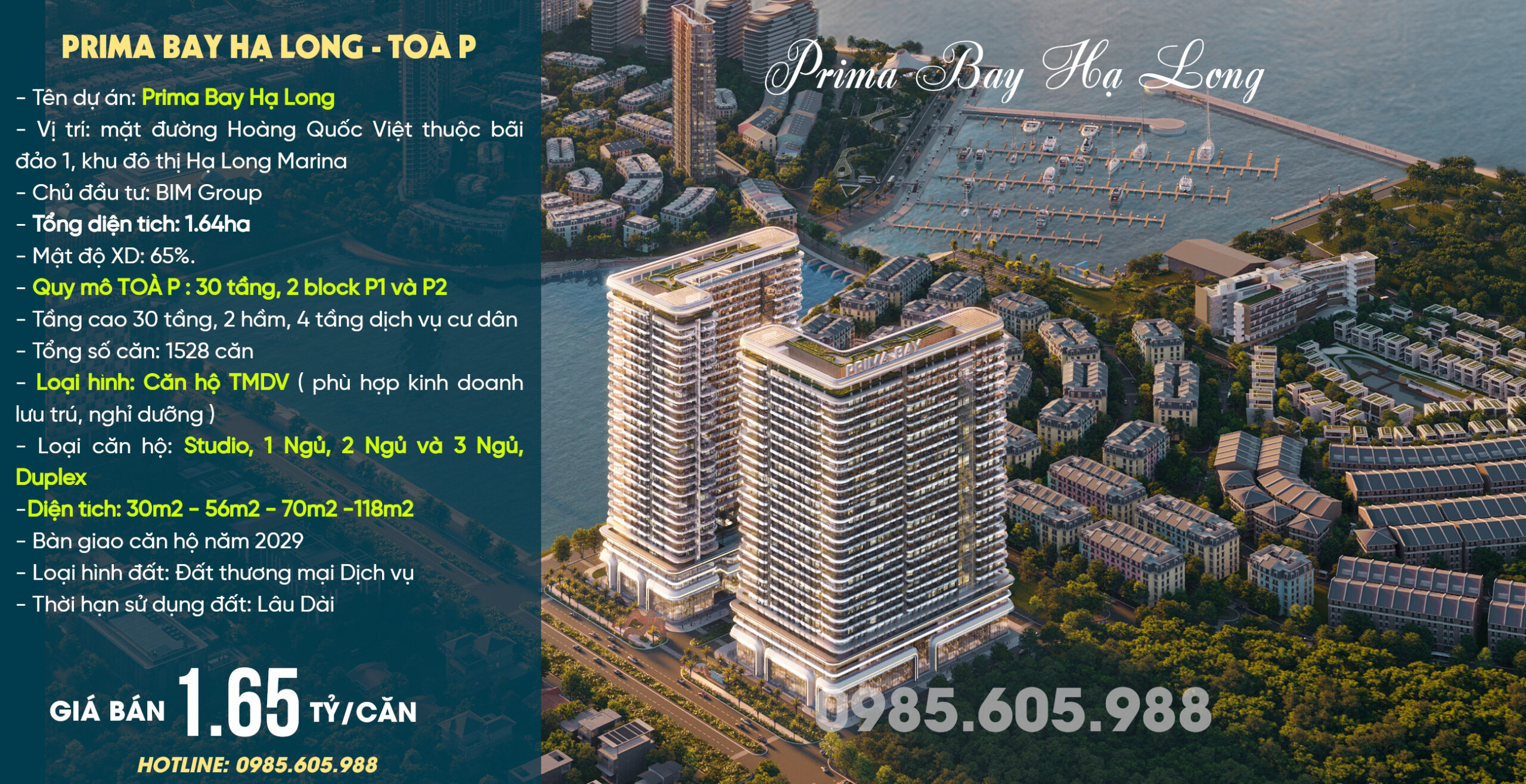 Giới thiệu toà P dự án Prima Bay Hạ Long của Bim Group 2026