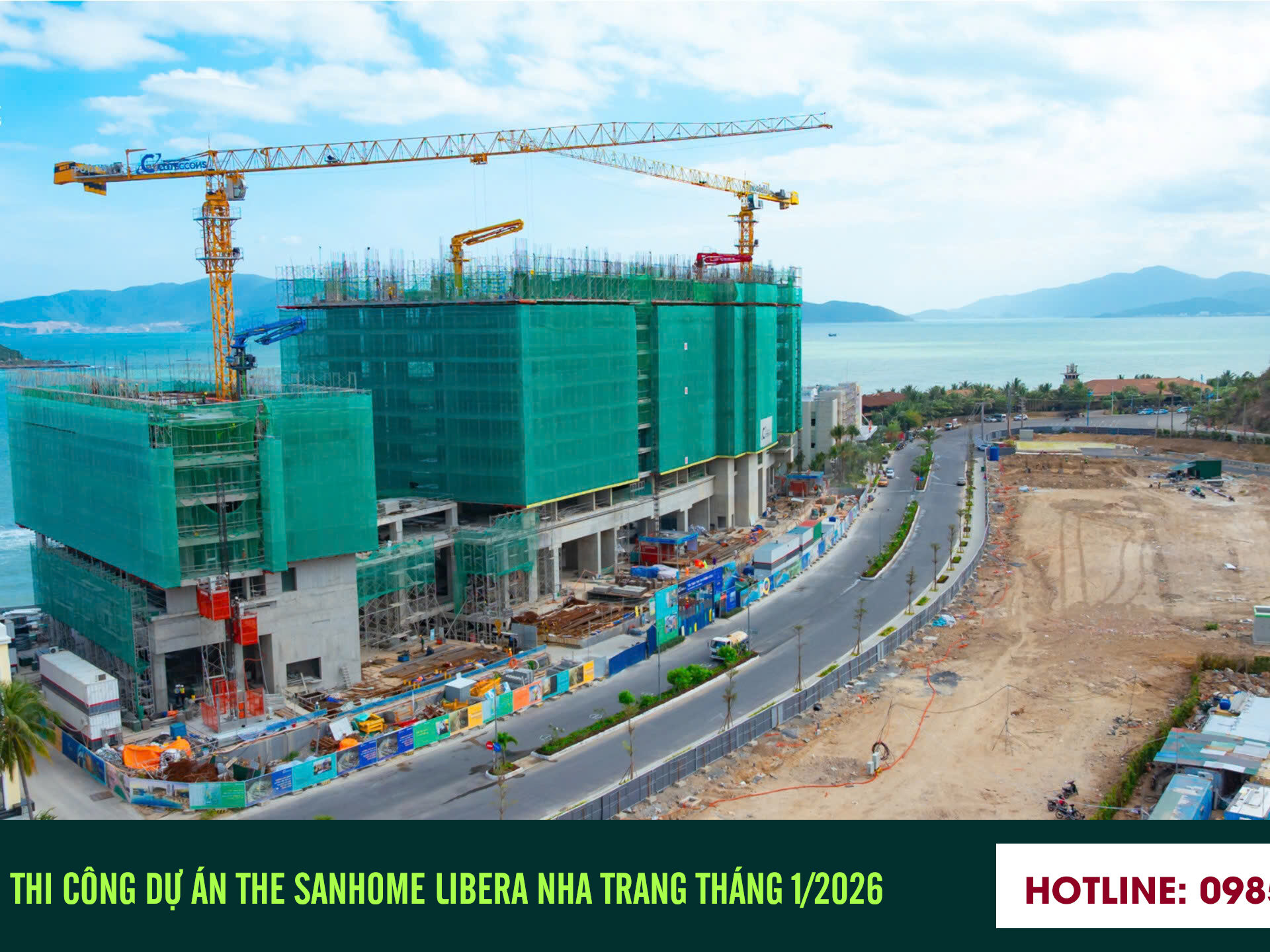Tiến độ dự án căn hộ Sanhome Libera Nha Trang Tháng 1/2026