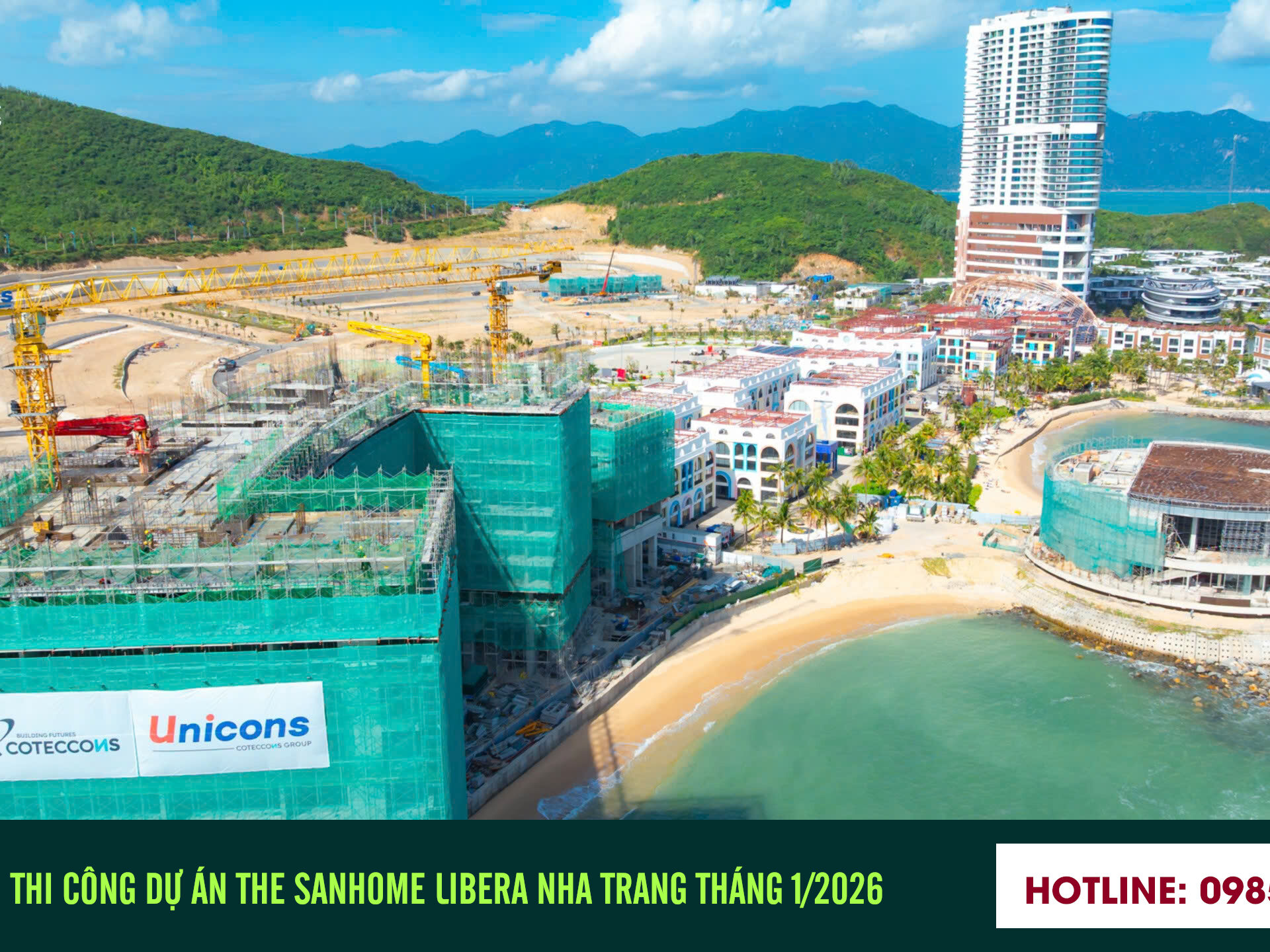 Tiến độ dự án căn hộ Sanhome Libera Nha Trang Tháng 1/2026