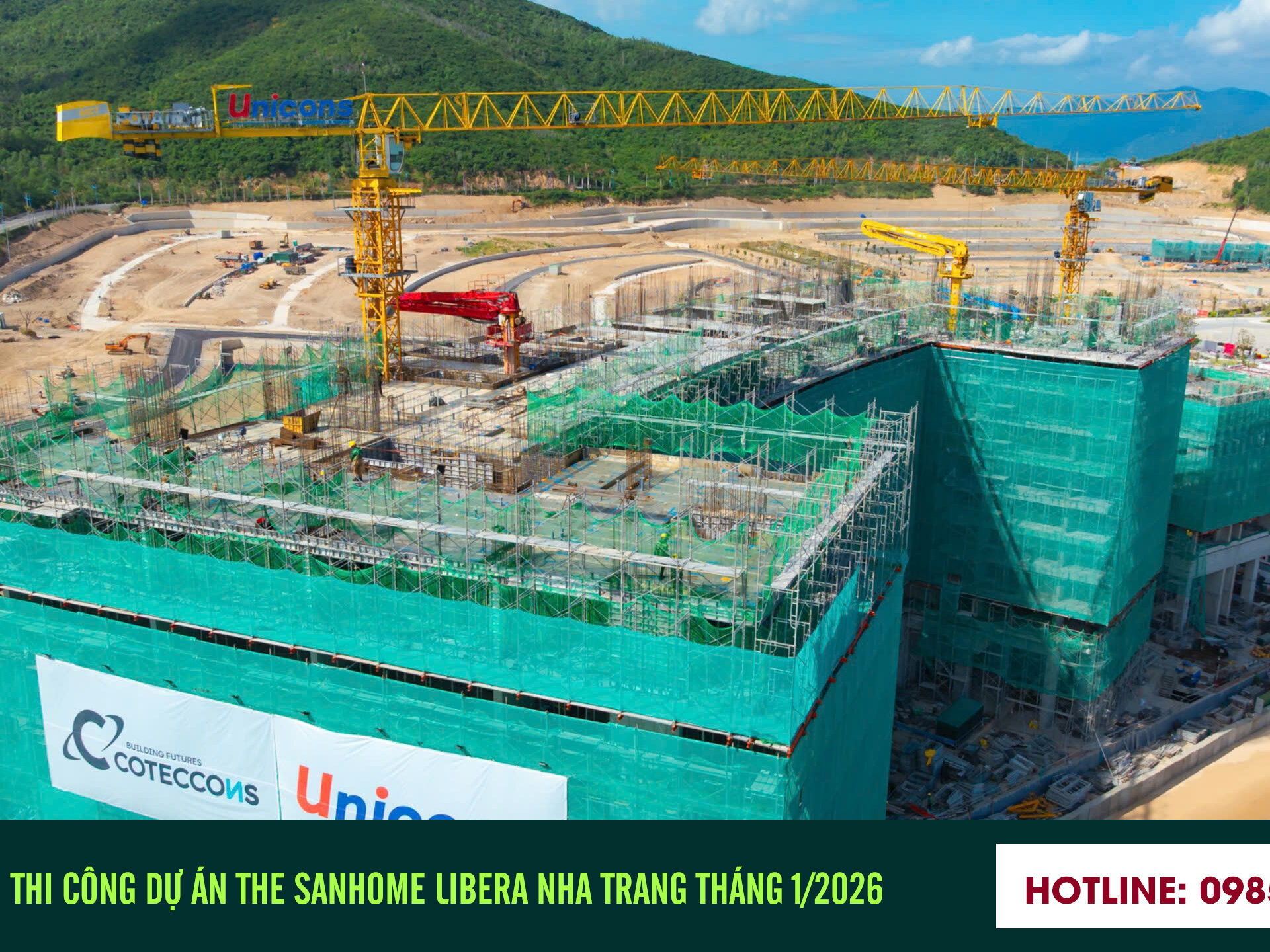 Tiến độ dự án căn hộ Sanhome Libera Nha Trang Tháng 1/2026