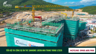 Tiến độ dự án căn hộ Sanhome Libera Nha Trang Tháng 1/2026