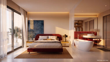 Hình ảnh nội thất căn hộ studio dự án Alora Nha Trang tại Vega City