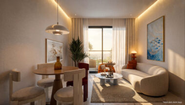 Hình ảnh nội thất căn hộ studio dự án Alora Nha Trang tại Vega City