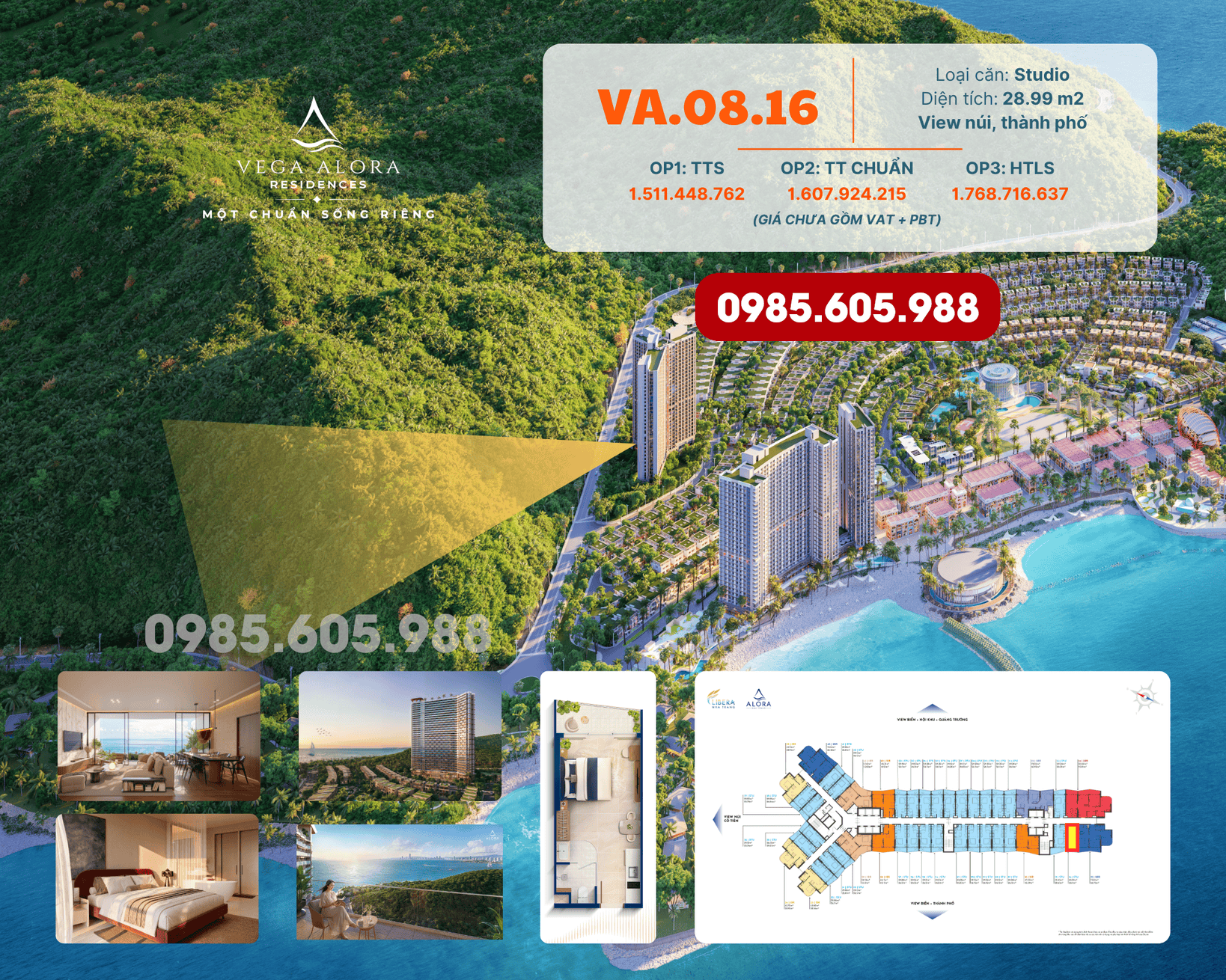 Giá bán căn Studio Alora Nha Trang căn VA.08.16 mới nhất Giá bán căn Studio Alora Nha Trang căn VA.08.16 mới nhất
