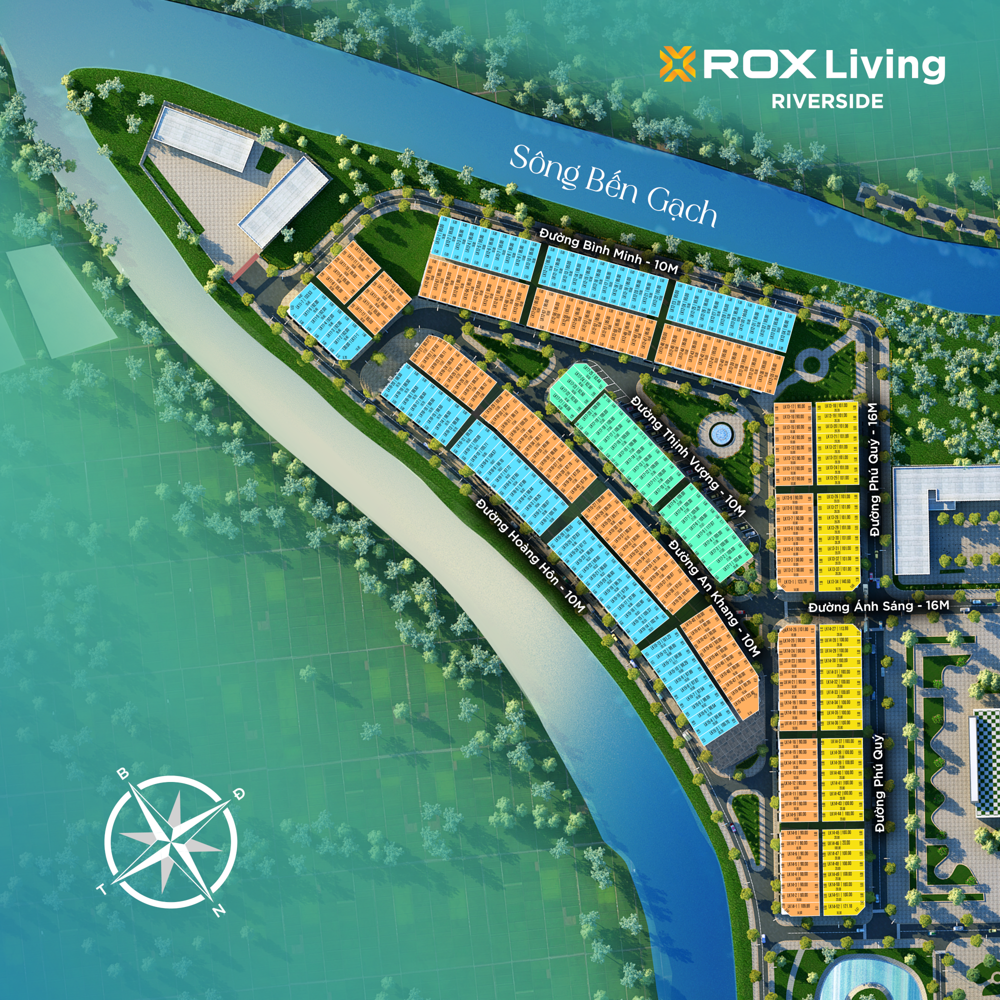 Mặt bằng Đất Nền Rox Nam Sách Hải Dương Giai đoạn 2