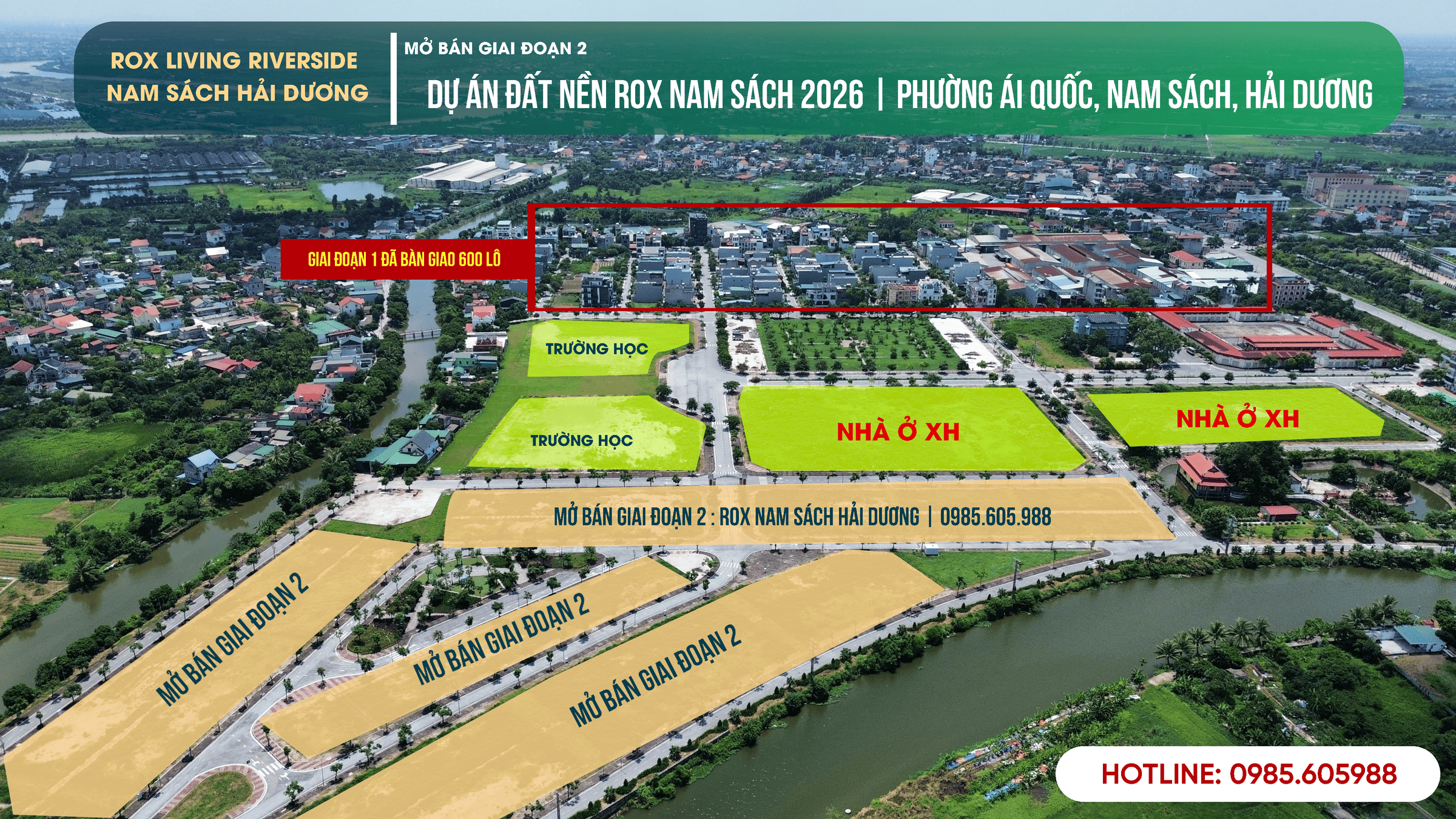 Phân khu mở bán đất nền Rox Nam Sách Hải Dương Giai đoạn 2 Phân khu mở bán đất nền Rox Nam Sách Hải Dương Giai đoạn 2