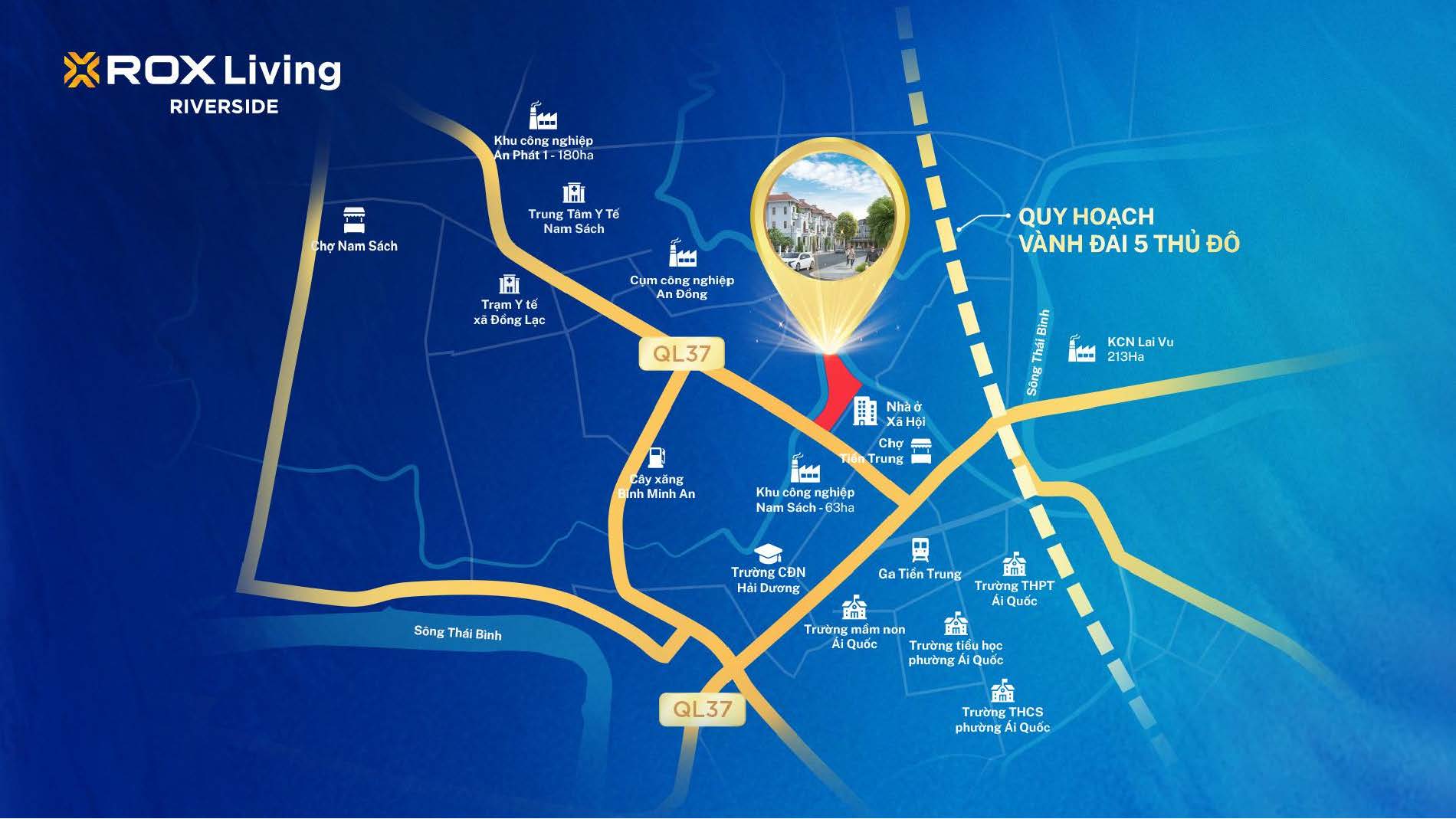 RLV Riverside - TL giới thiệu dự án_Page_21 Vị trí dự án đất nền Rox Nam Sách Hải Dương mặt đường QL37 phường Ái Quốc.
